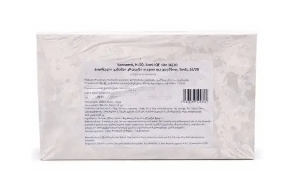 Vannamei Shrimp Head-On Shell-On 16/20 1KG
